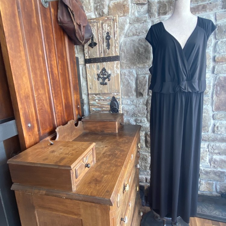 NY Black Maxi Dress, Size 3X