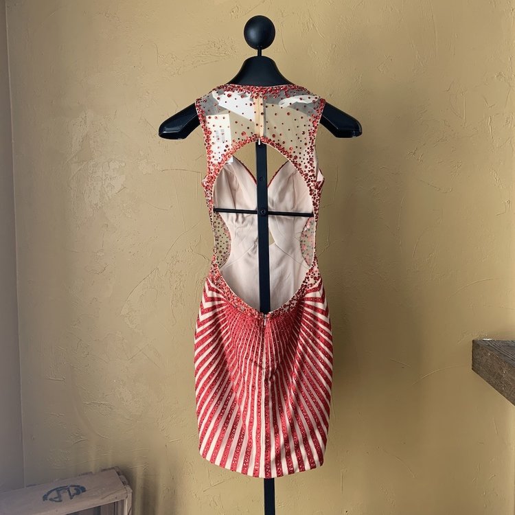 Jovani Red Sparkle Dress, Size 00