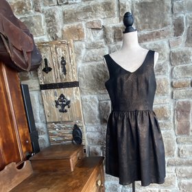 Bar III Orange Shimmer Sheath Dress, Size XL