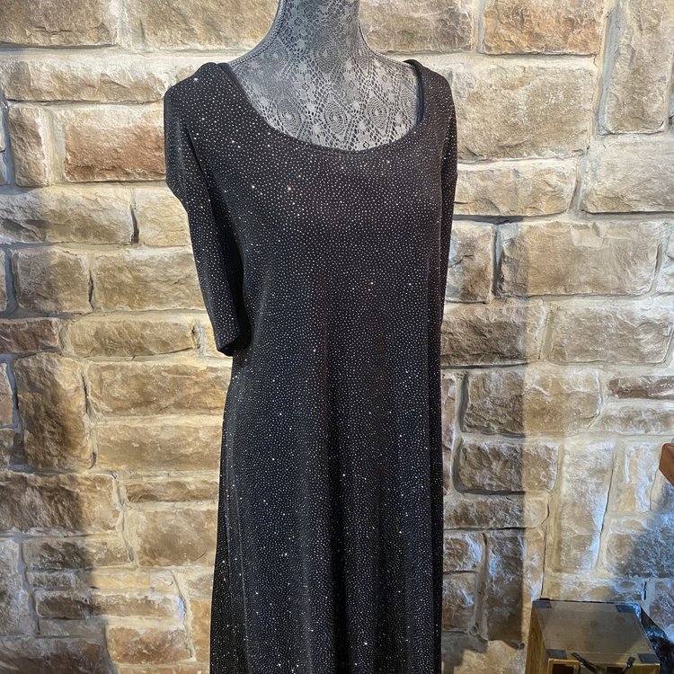 Black Cocktail Dress, Size 30W