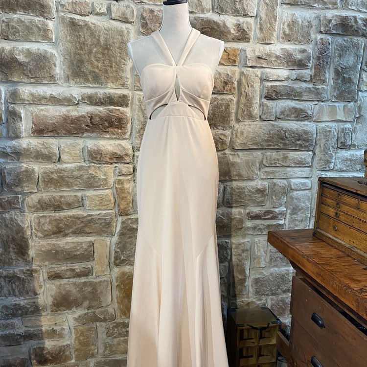 Aidan Mattox Pink Cutout Gown, Size 6