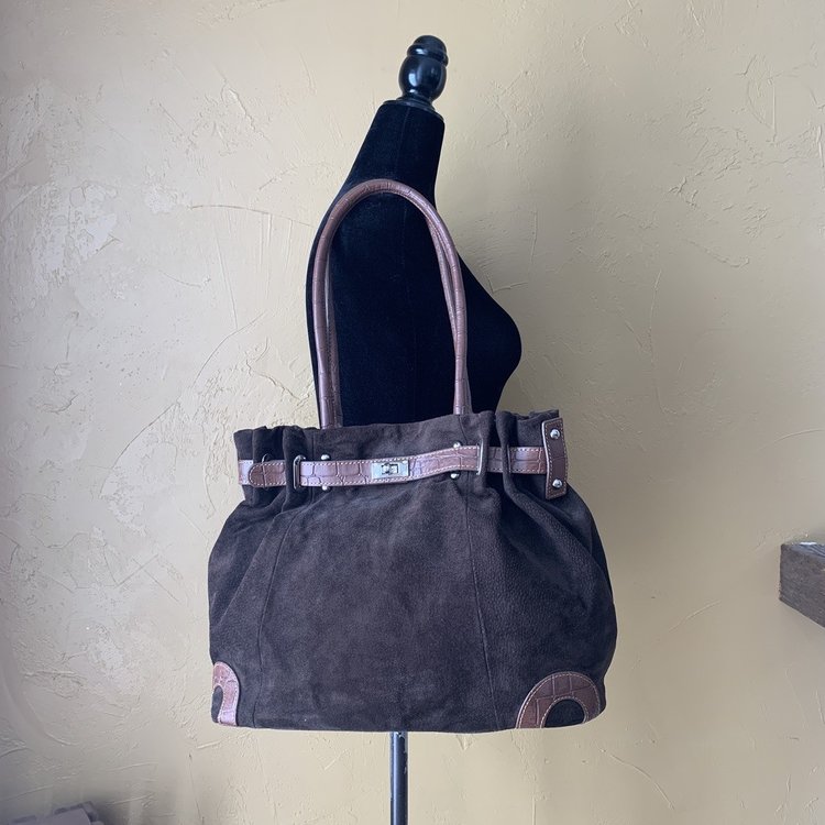 Gun Tote'n Mamas GTM Brown Suede Legacy Concealed Carry GTM-30