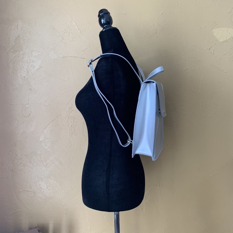 Bebe Silver Micro Mini Backpack