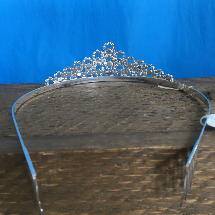 Small Silver Sparkly Tiara