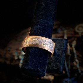 Copper Engraved Cuff