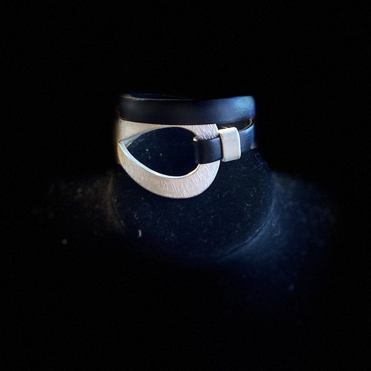 Silver and Black Bracelet