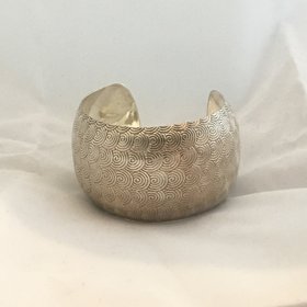 Swirl Pattern German Silver Bracelet