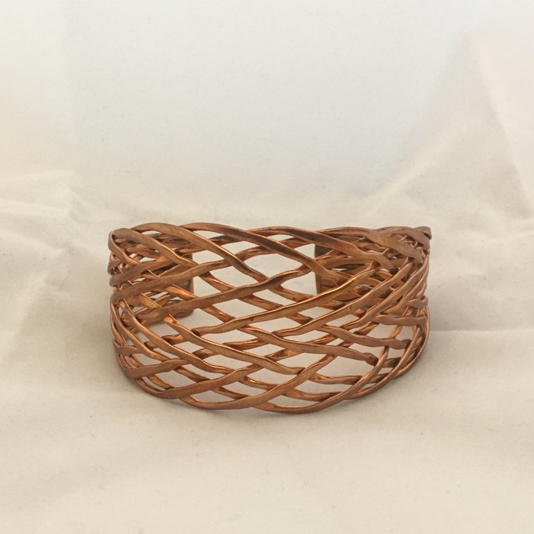 Loosely Woven Genuine Copper Bracelet