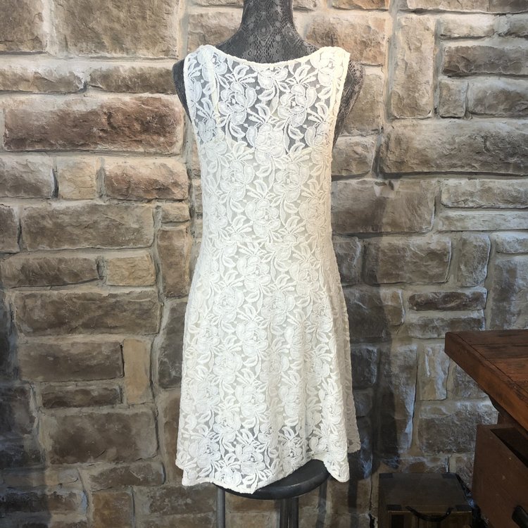 Free People Ivory Lace Dress