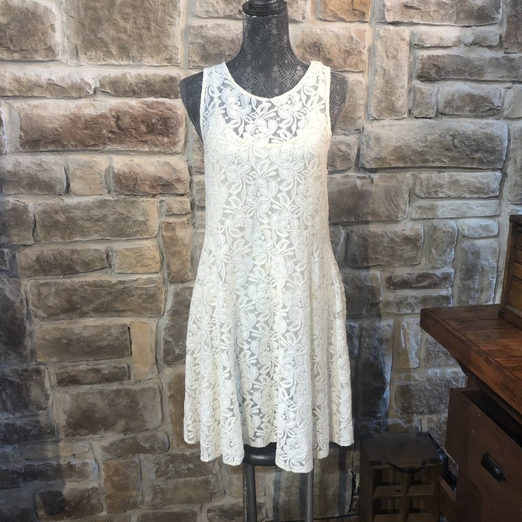 Free People Ivory Lace Dress