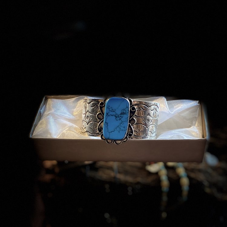 Navajo Blue Turquoise Cuff