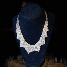 Rose Gold Crystal Necklace