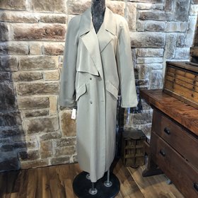 Gallery Light Gray Trench Coat, Size10