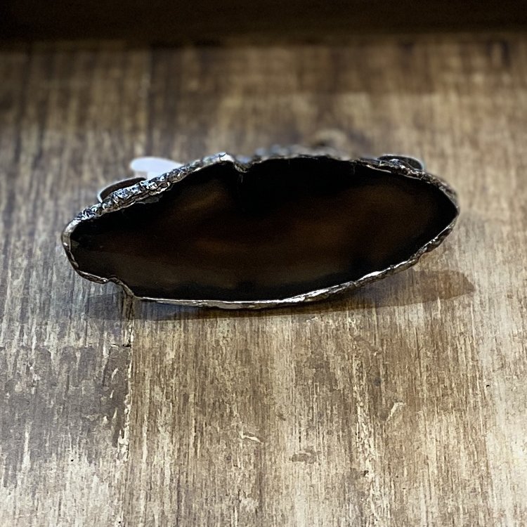 Triple Ring with Stone Top