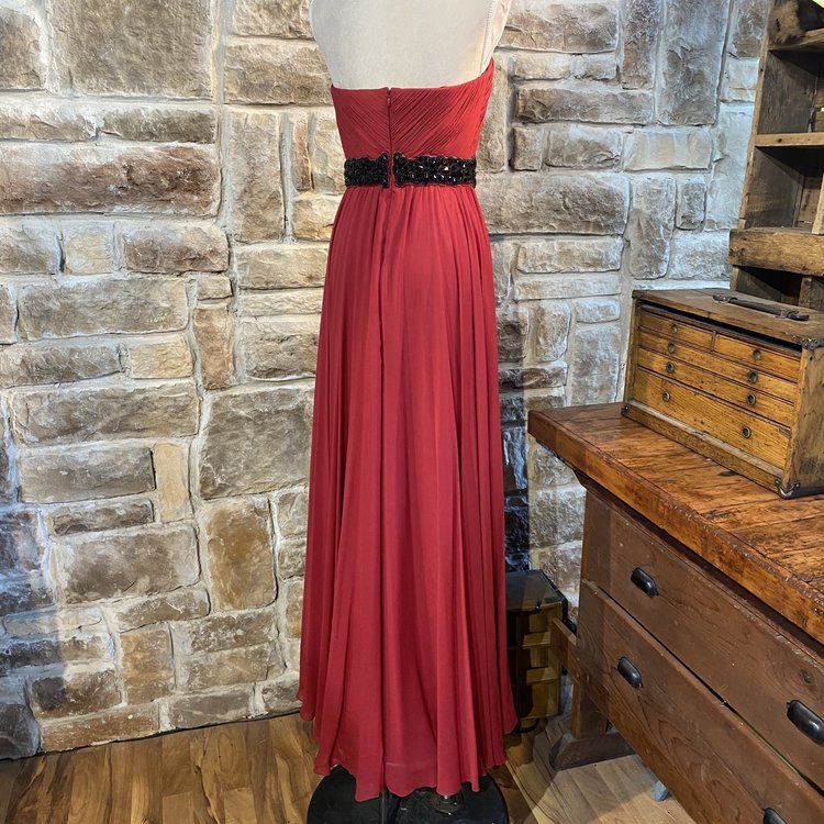 Theia Silk Embellished Sleeveless Gown, Size 4