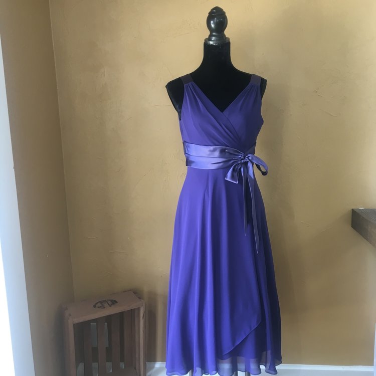 Evan Picone Purple Sleeveless Dress, Size 10