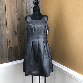 Nine West Silver Cocktail Dress, Size 10