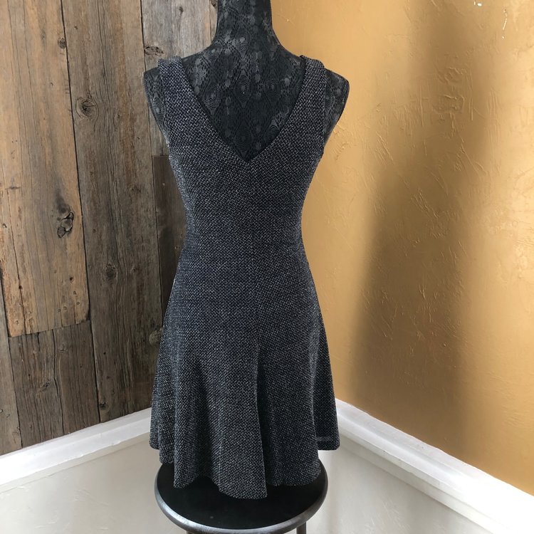 Aqua Black and Silver Dress, Size M