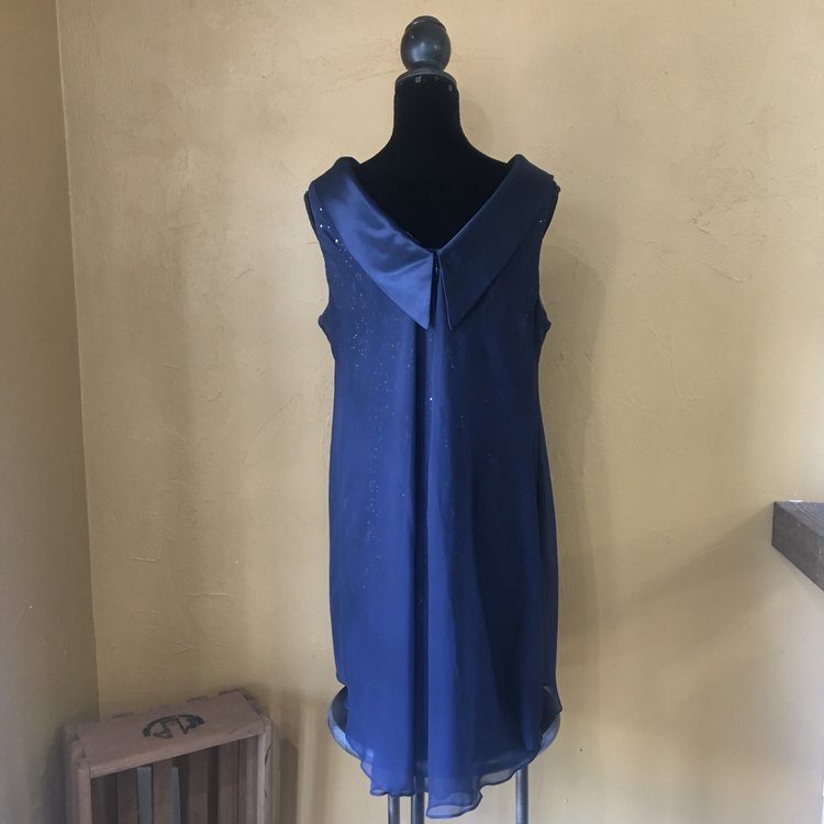 SLNY Navy with Sparkle Slip, Size L