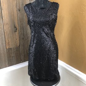 American Rag Black Sequin Dress, Size M