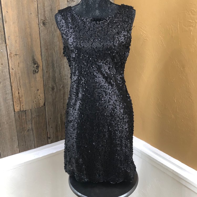 American Rag Black Sequin Dress, Size M