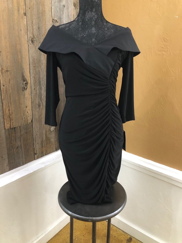 Adrianna Papell Black Cocktail Dress, Size 10