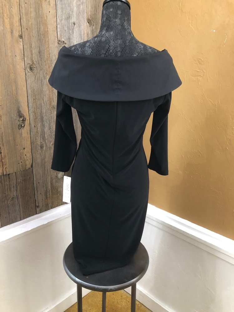 Adrianna Papell Black Cocktail Dress, Size 10