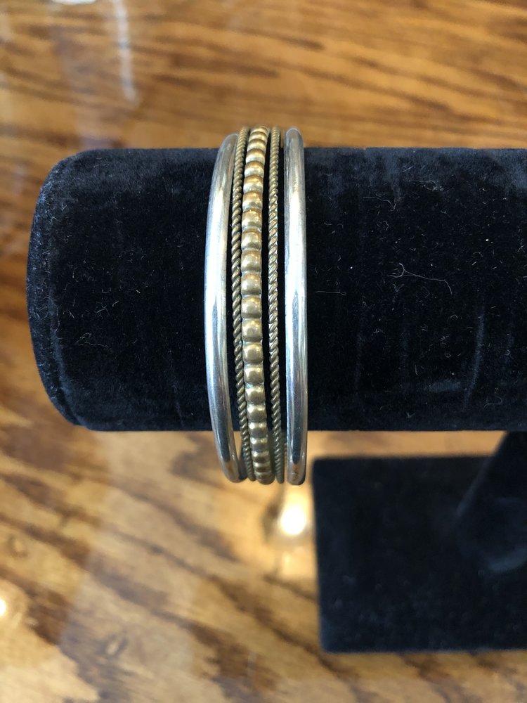 Nickel, Silver, and Brass Bracelet