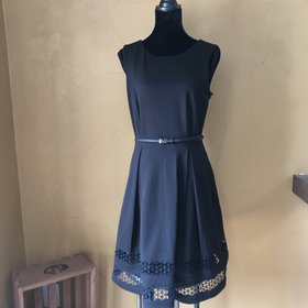 Calvin Klein Little Black Dress Fit and Flare, Size 10