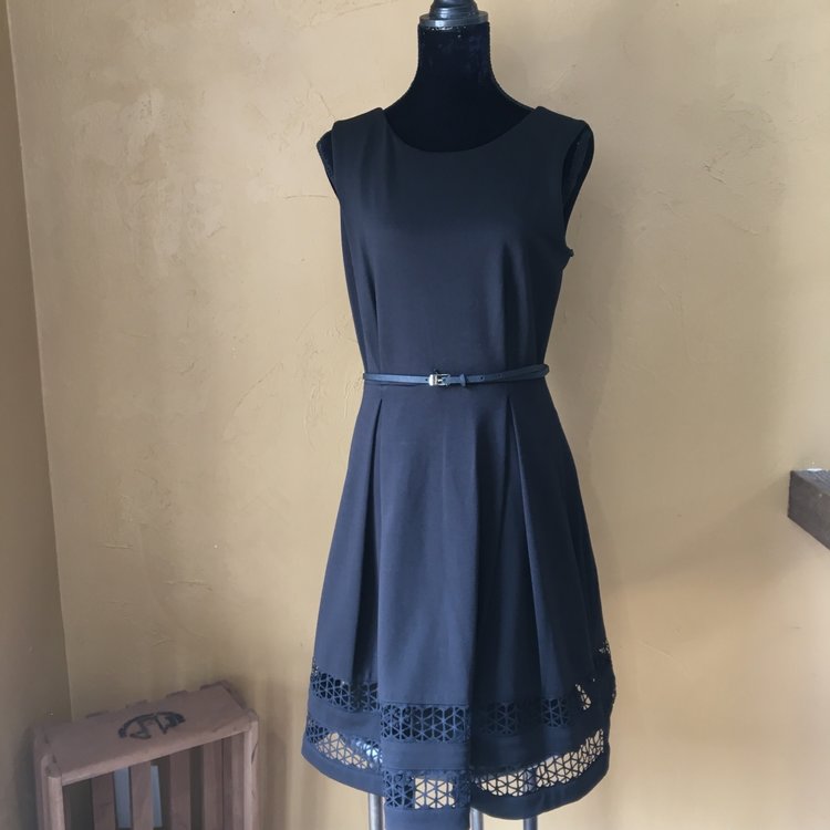 Calvin Klein Little Black Dress Fit and Flare, Size 10