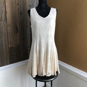 Bar III Ivory Crochet Sundress, Size 2XL