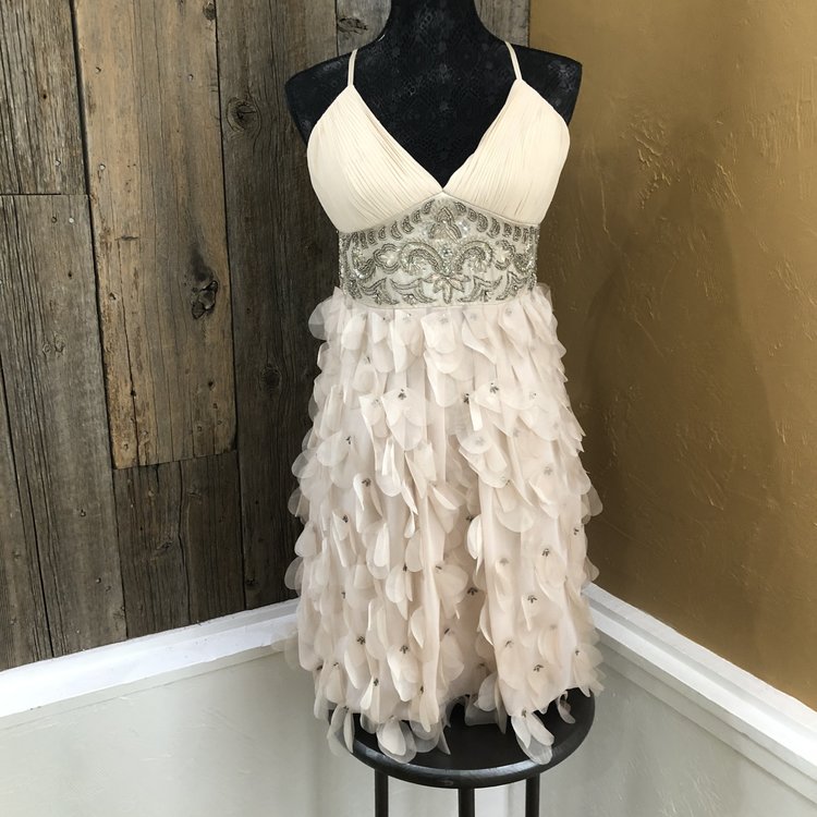 Sue Wong Blush Cocktail Dress, Size 12