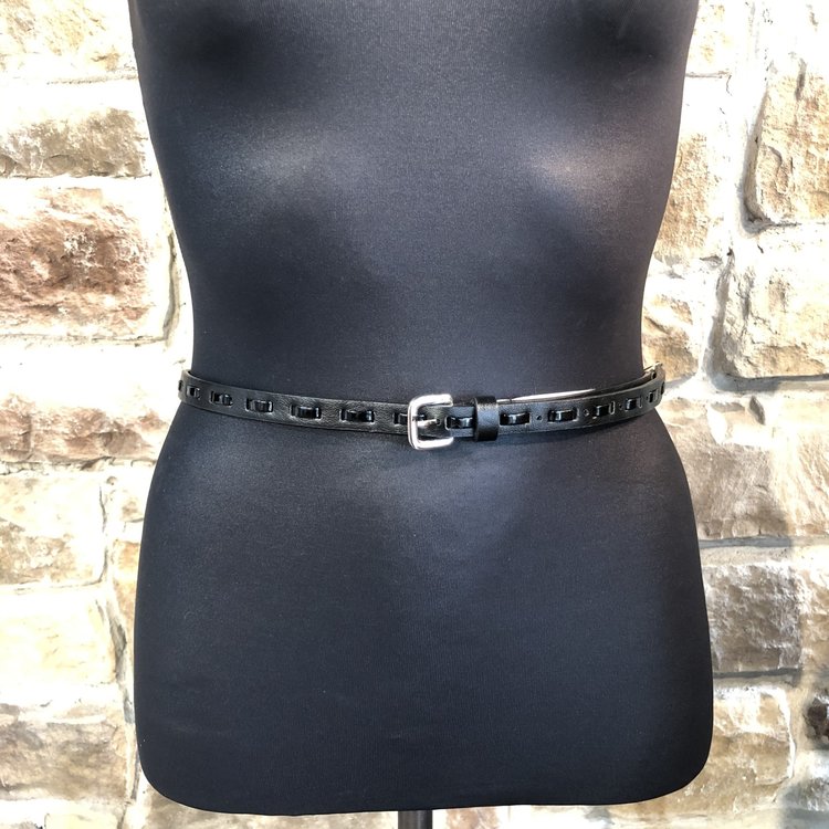 Thin Black Belt, Size S
