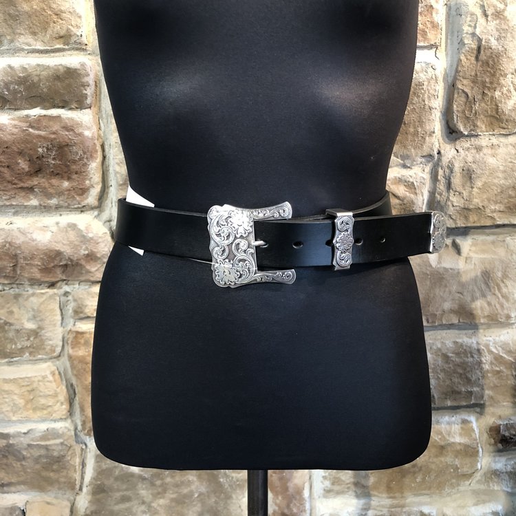 Black Western Belt, Size S
