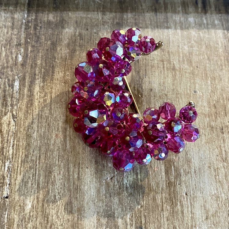 Pink Crescent Moon Pin