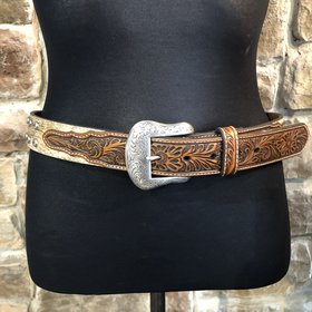 Nocona Bronze Faux Leather Belt