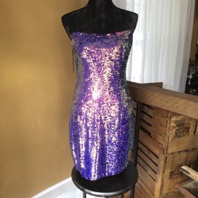 Aidan Mattox Multicolor Sequin Dress, Size 12