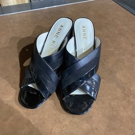 Black Strappy Mule, Size 7.5