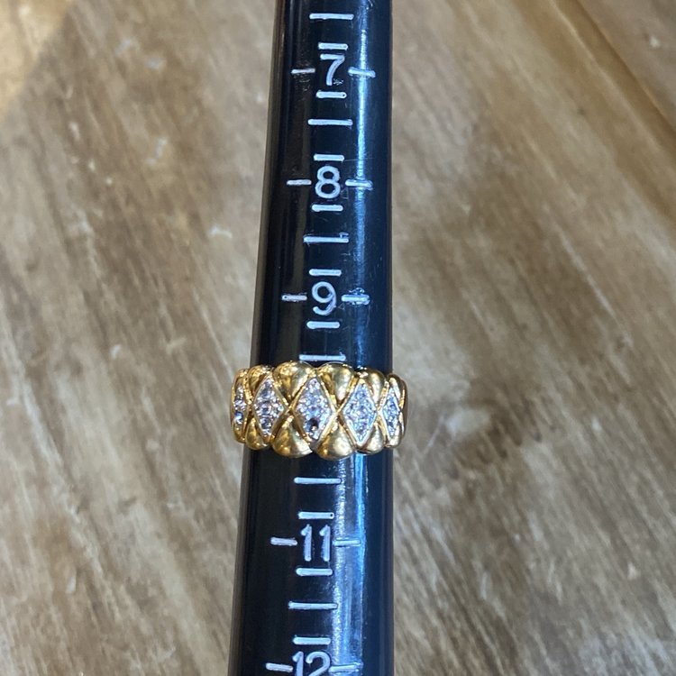 Rhinestone Ring, Size 10