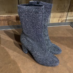 Silver Sparkle Bootie, Size 8