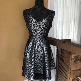 Black and Silver Dress, Size 8