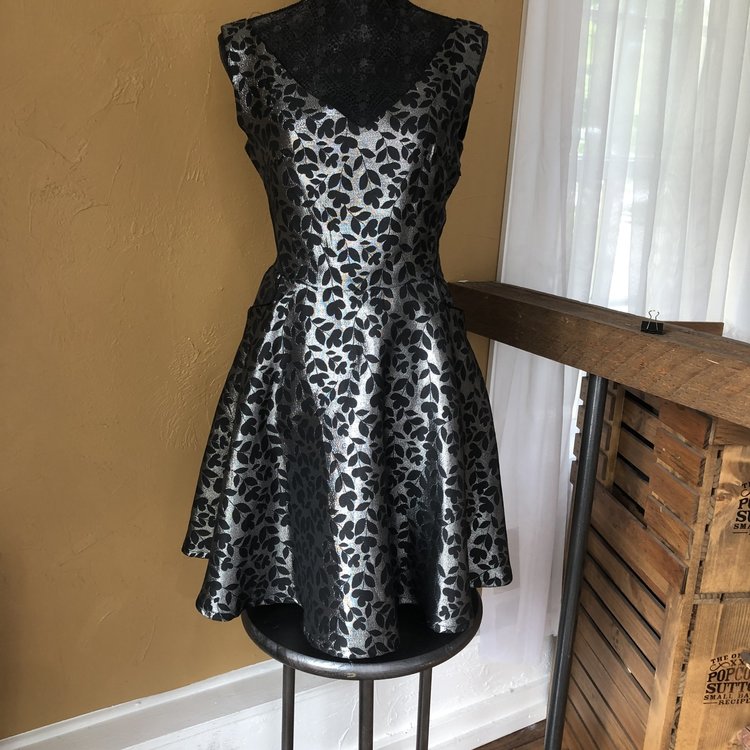 Black and Silver Dress, Size 8