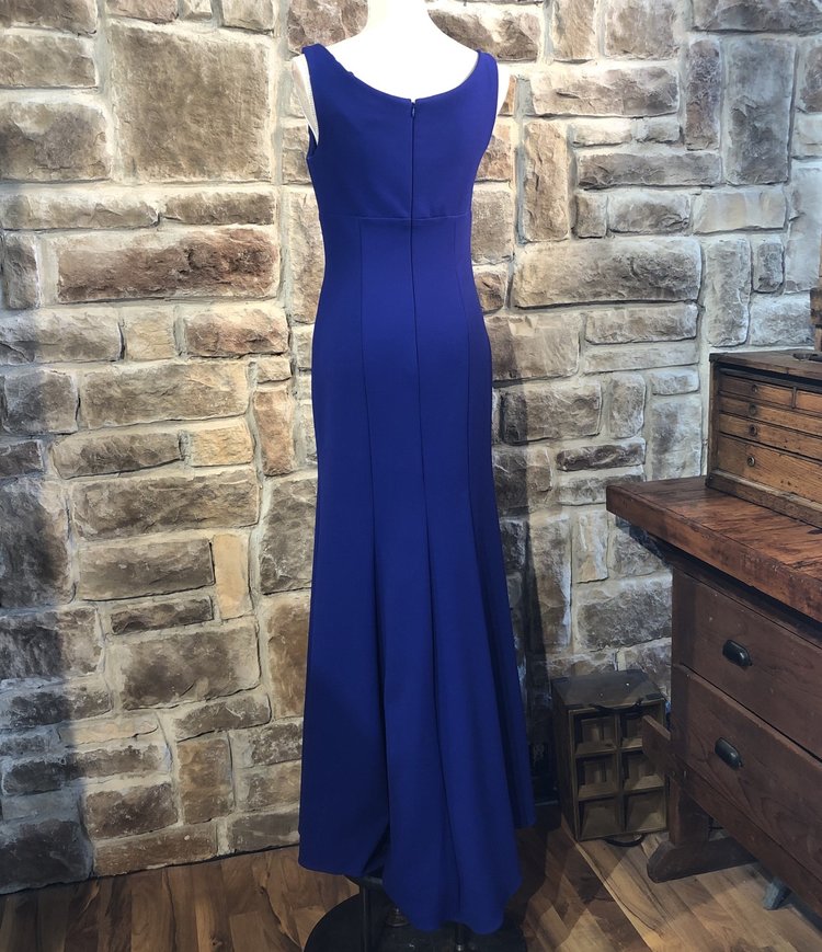 Xscape Navy Sweetheart A-Line Gown, Size 6