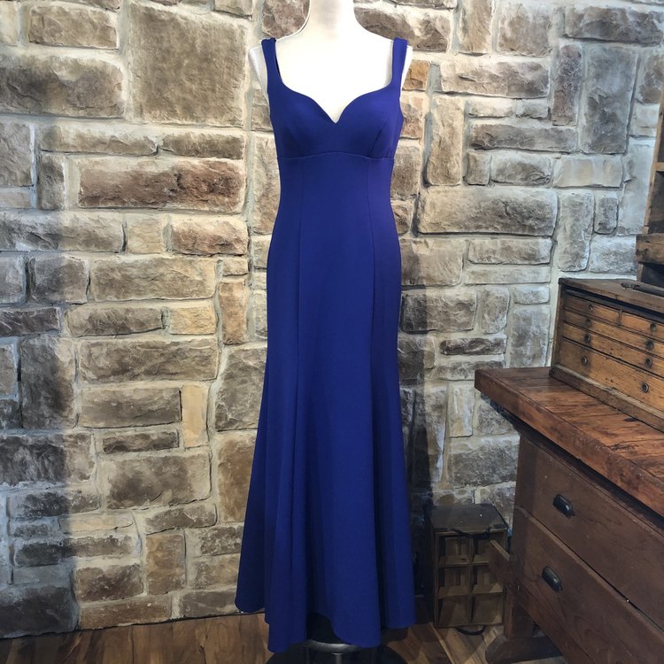 Xscape Navy Sweetheart A-Line Gown, Size 6
