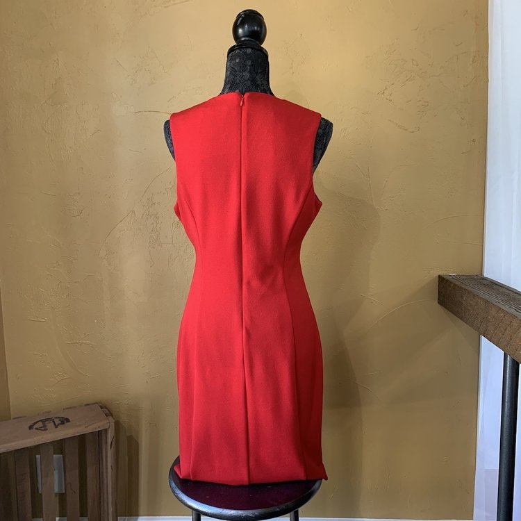 Guess Red Cutout Scuba Dress, Size 12