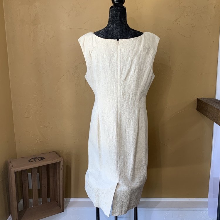 Adrianna Papell Ivory Beaded Cocktail Dress, Size 16W