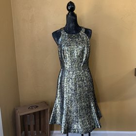 Maggy London Multicolored Cocktail Dress, Size 14P