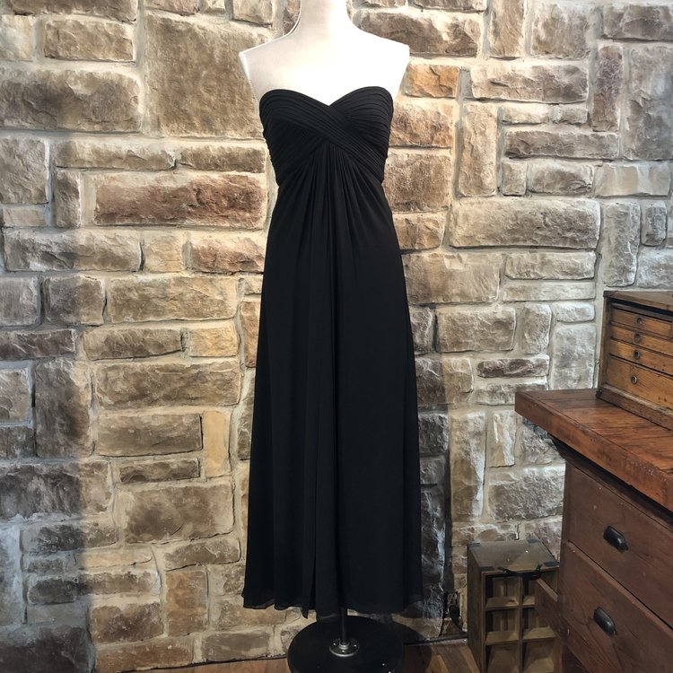 Tadashi Black Strapless Gown, Size 6P