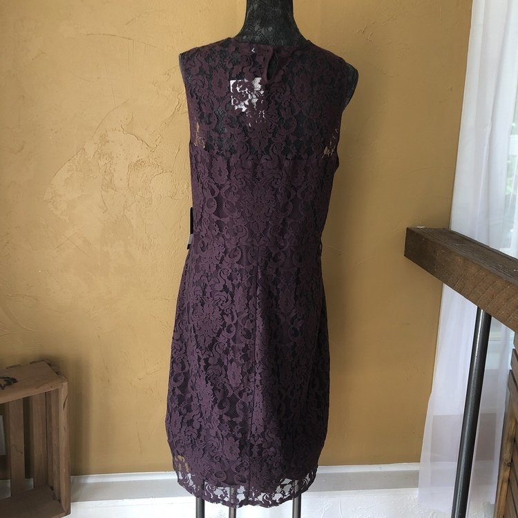 BB Dakota Purple Lace Sheath, Size 20