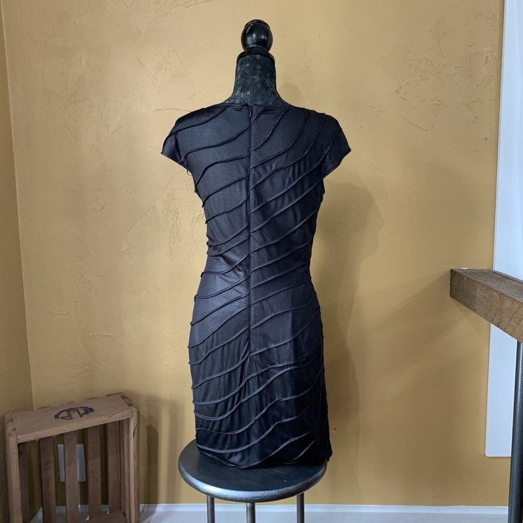 Tadashi Black Sequin Cocktail Dress, Size XLarge